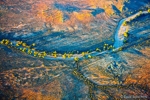 Abstract Aerial Landscape Photo Print of Broken Hill Australia by David Taylor
