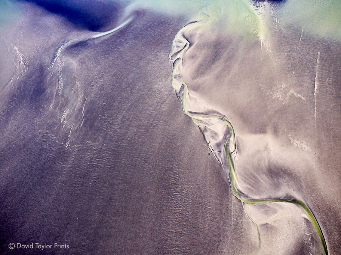 Abstract Aerial Landscape Photo Print of Broome Australia by David Taylor