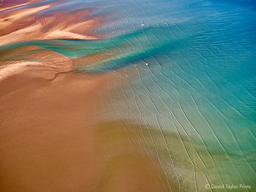 Abstract Aerial Landscape Photo Print of Broome Australia by David Taylor