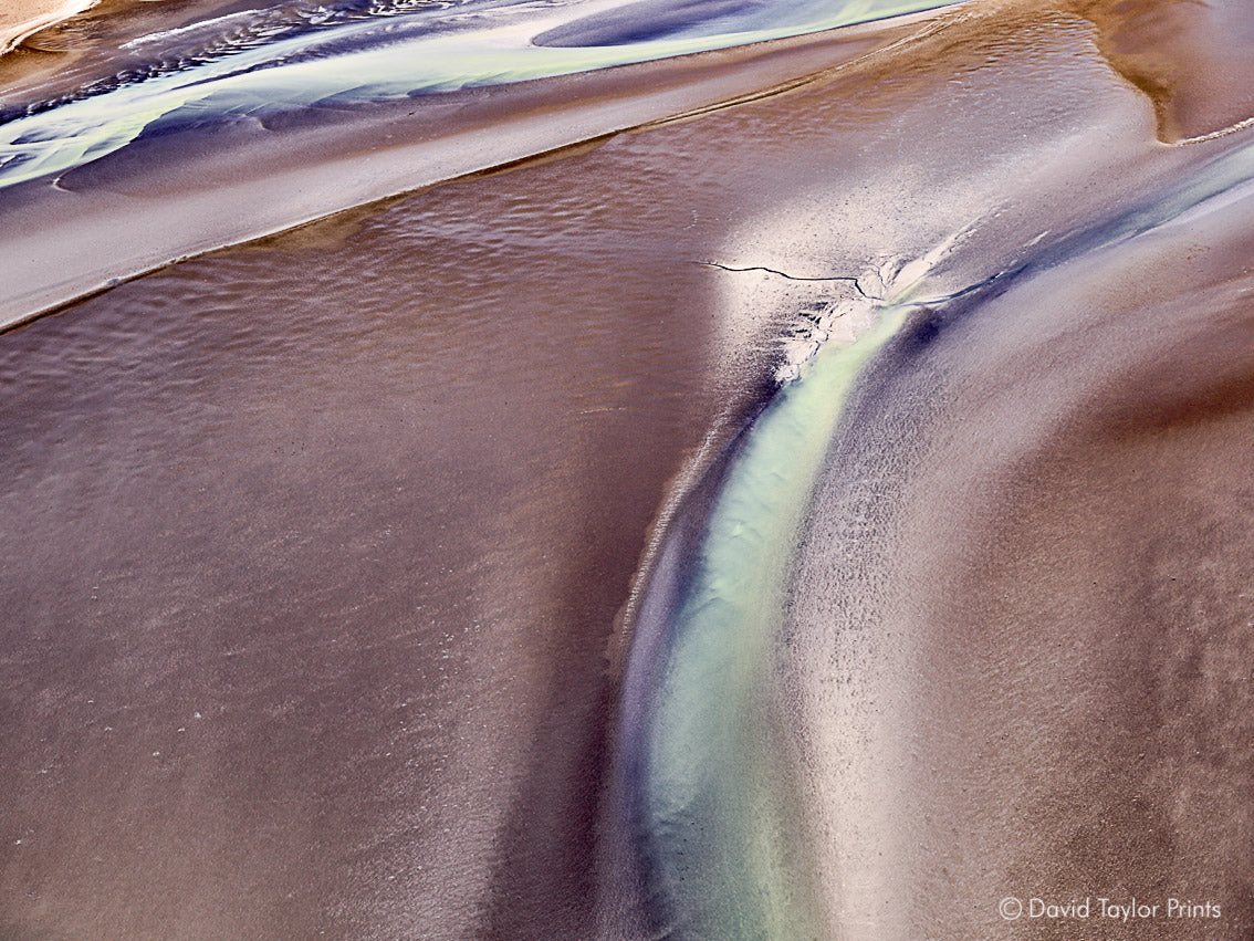 Abstract Aerial Landscape Photo Print of Eighty Mile Beach Australia by David Taylor
