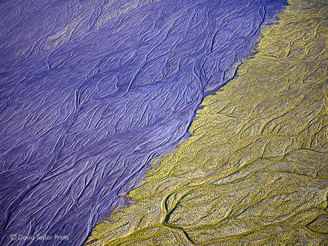 Abstract Aerial Landscape Photo Print of Iceland by David Taylor