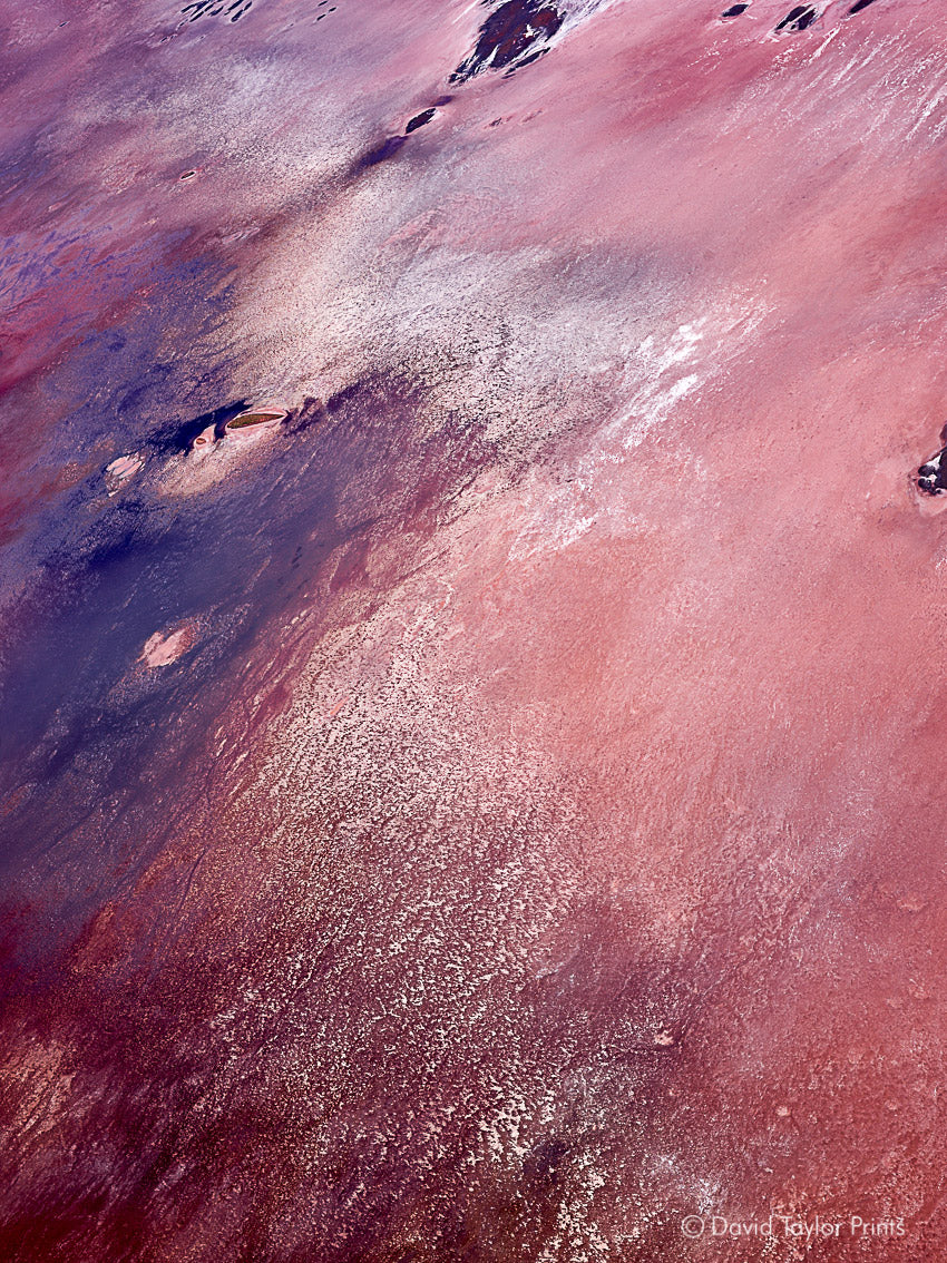 Abstract Aerial Landscape Photo Print of Karratha Australia by David Taylor
