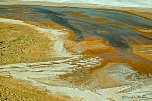 Abstract Aerial Landscape Photo Print of Lake Eyre Australia by David Taylor