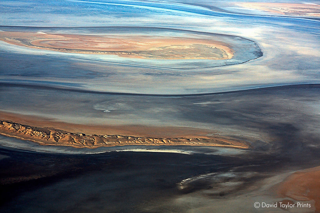 Abstract Aerial Landscape Photo Print of Lake Frome Australia by David Taylor