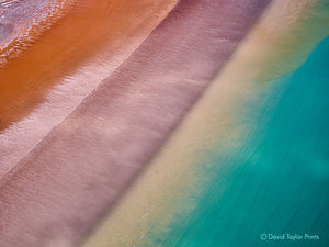 Abstract Aerial Landscape Photo Print of Broome beach Australia by David Taylor