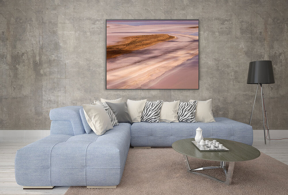Abstract Aerial Landscape Photo Print of Lake Frome Australia by David Taylor