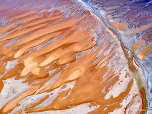 Abstract Aerial Landscape Photo Print of Port Hedland Australia by David Taylor